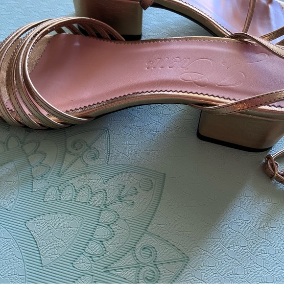 JCrew gold sandals - dress shoes - Picture 4 of 5